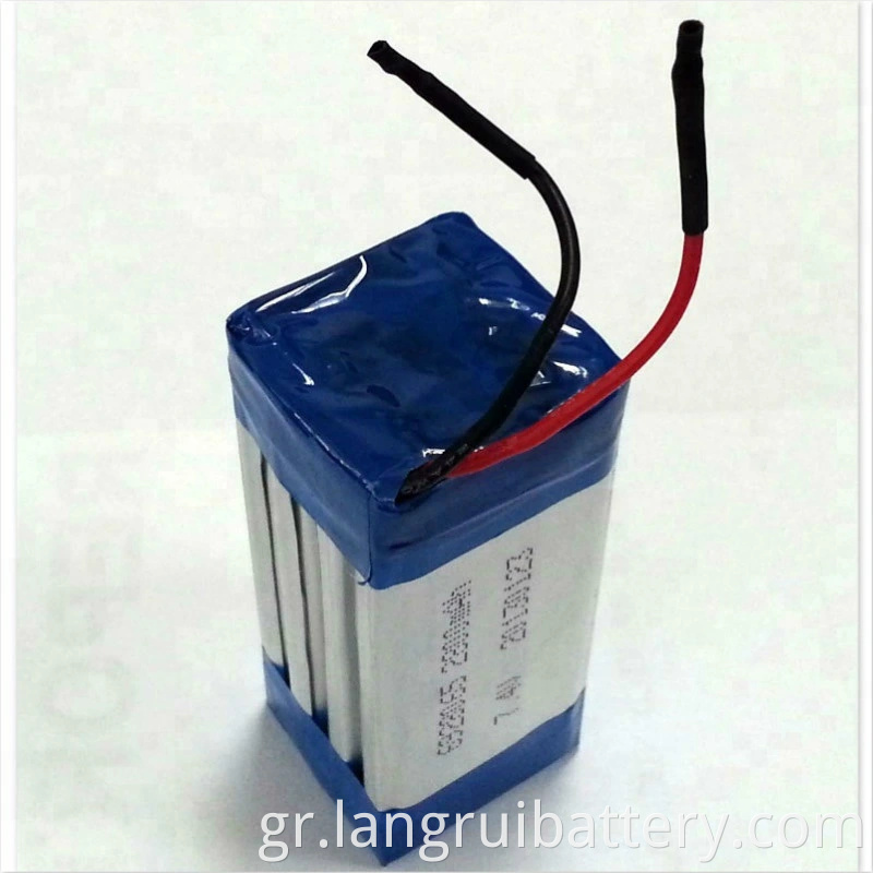 OEM επαναφορτιζόμενο πακέτο μπαταρίας Li-Polymer 7.4V 1800mAh